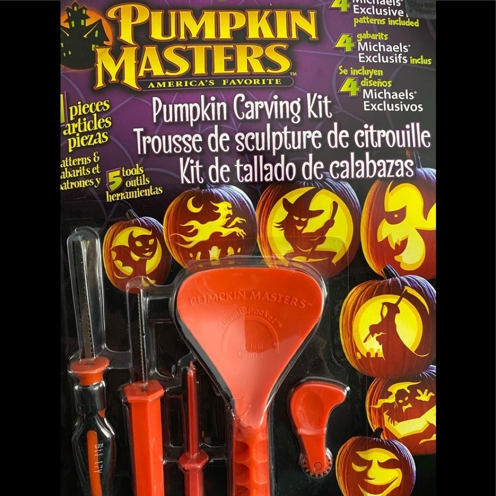🔵4/$20 Pumpkin Masters Pumpkin Carving Kit 21 Pcs NEW
